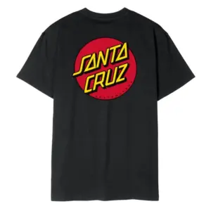 Santa Cruz Classic Dot Chest T-Shirt Black