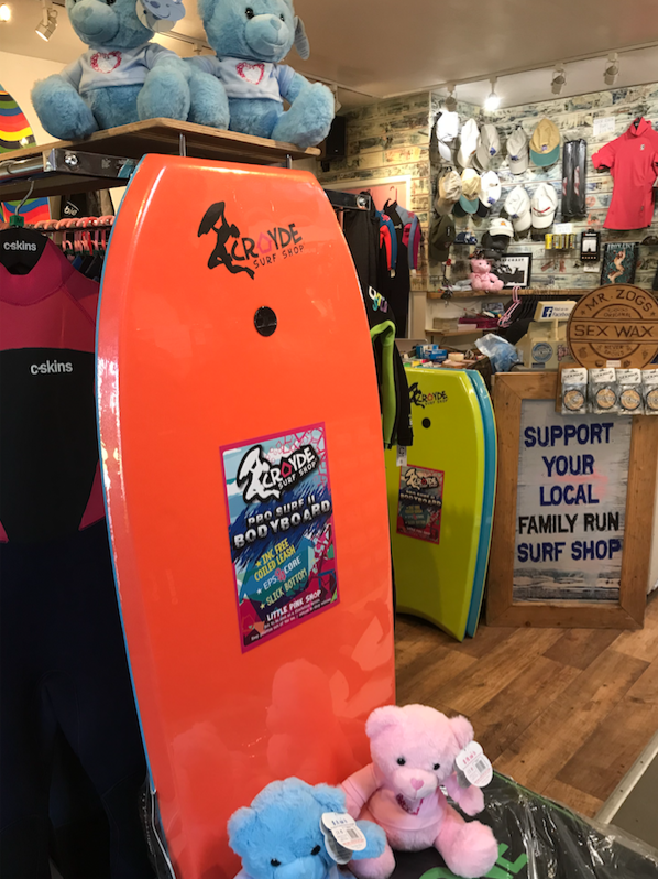 Surf shop shop bodyboard