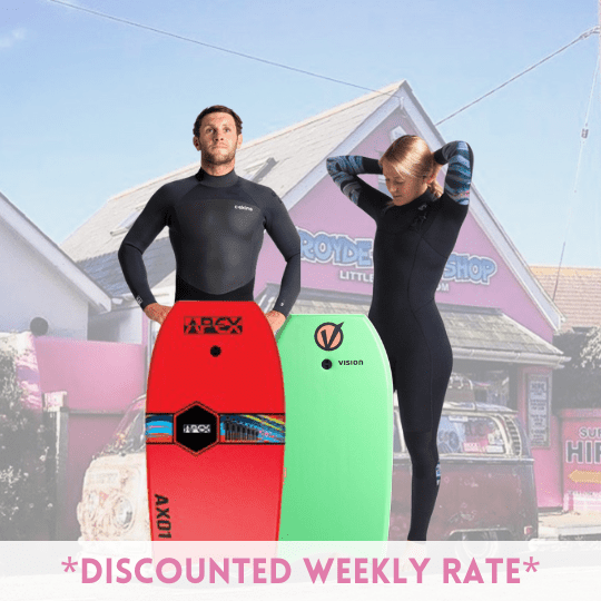 Bodyboard & Wetsuit Combo Hire Croyde Surf Hire