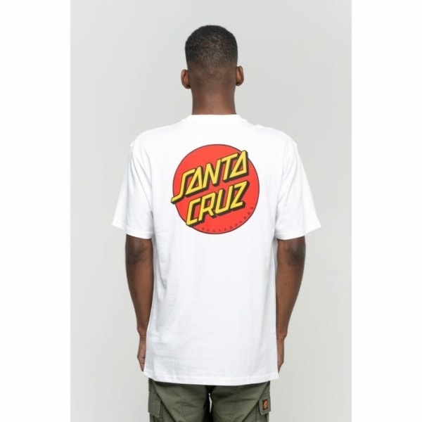 Santa Cruz Classic Dot Chest T-Shirt White - Image 4