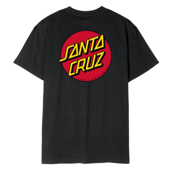 Santa Cruz Classic Dot Chest T-Shirt Black
