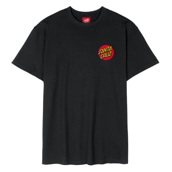 Santa Cruz Classic Dot Chest T-Shirt Black - Image 2