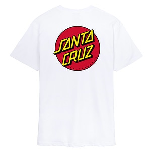 Santa Cruz Classic Dot Chest T-Shirt White