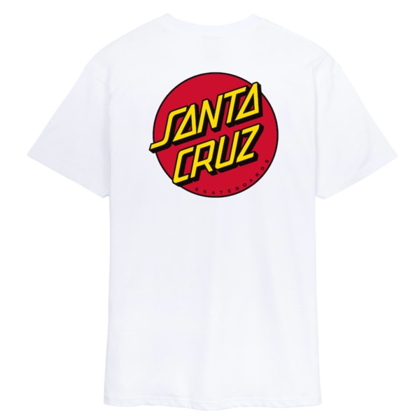Santa Cruz Classic Dot Chest T-Shirt White
