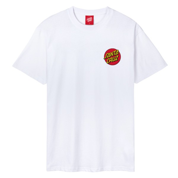 Santa Cruz Classic Dot Chest T-Shirt White - Image 2